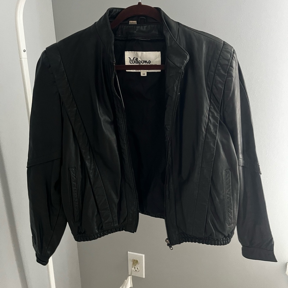 VINTAGE Wilson’s Black Leather Jacket